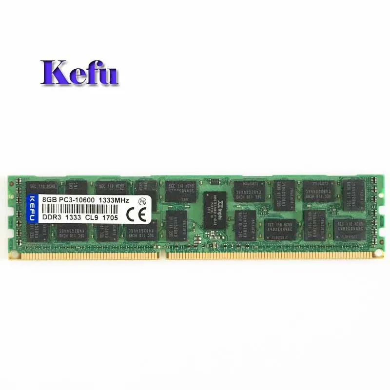 

8GB PC3-10600R DDR3 1333mhz ECC Memory REG Registered 240-pin RAM 2RX4 server memory