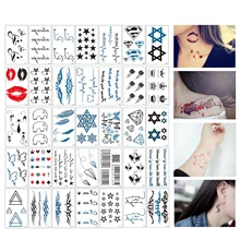 30 Лист Татуировки Временный шаблон для свадьбы День рождения концерта ночь из руки шеи татуировки Поставки