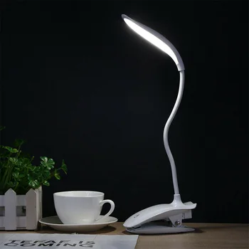 

LED Desk Lamp Clamp Gooseneck Clip Light Portable Lightweight for Reading Study Room ALI88