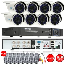 OWSOO 8CH AHD DVR 1080N/720P 1500TVL камера видеонаблюдения системы безопасности комплект P2P Onvif AHD DVR 8*720P Водонепроницаемая ИК камера Открытый Набор