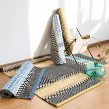 7 стилей хлопковый коврик ручной работы для гостиной, спальни/прихожей, кухни, прачечной, моющийся уютный ковер 60*90 см