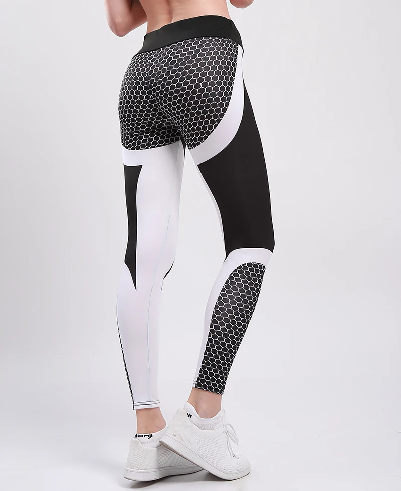 CHRLEISURE женские леггинсы для фитнеса с принтом, спортивные Леггинсы для тренировок, цифровая спортивная одежда, леггинсы из полиэстера, леггинсы S-XL