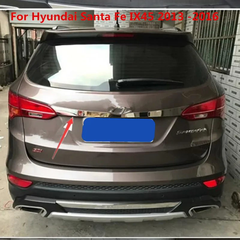 Хромированная крышка багажника из нержавеющей стали для Hyundai Santa Fe IX45 2013 -2016 |