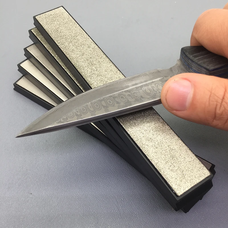 Треугольная зубчатая точилка для ножей зеленый углеродный точильный камень 150*12 мм песчаный брусок 120-1200 Зернистость