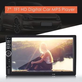 

7inch HD Touch Screen Bluetooth Car MP5 Player FM Radio Auto Car MP4 Video Player USB AUX Remote Control Rearview Camera