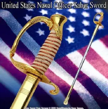 

S1003 US USN U S N NAVY NAVAL OFFICIAL MILITARY CEREMONIAL CELEBRATION SWORD 35.2"