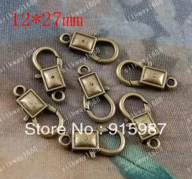 

Sweet Bell 50PCS/lot 27*12mm lobster clasp, buckle bags after bronze figure lobster clasp buckle the accessories wholesale