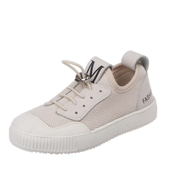 

Children Sneakers Boys girls Kids Mesh shoes breathable Non-slip Elastic Soft Bottom Shoes Black White SC045