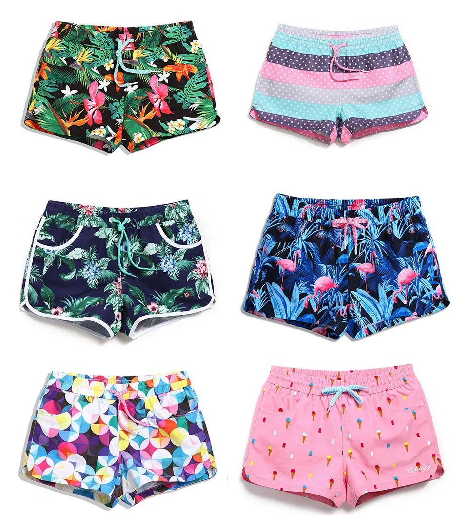 Women Board Shorts Quick Drying Beach Towel Beach Swimwear Swimsuits