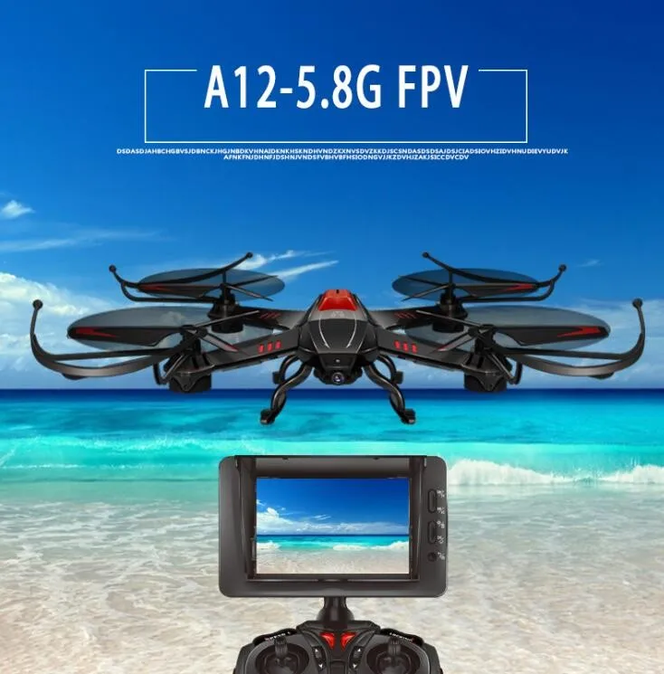 Attop A12 FPV RC font b Drone b font Kit 2 4G 4CH 6 Axis 5