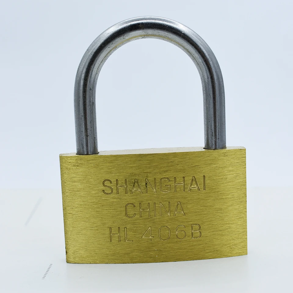 Padlock Brass Lock Travel Luggage Suitcase Gate Lock Anti Rust Keyed Core Include 3 keys 20/25/30/40/50/60mm