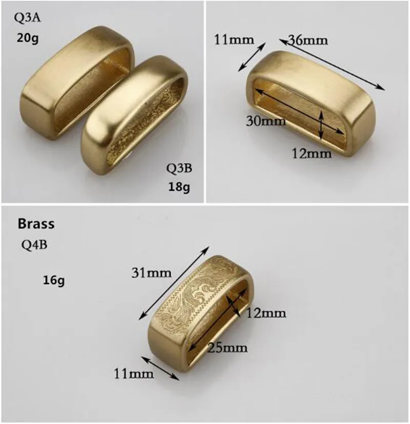 4 шт. цельные латунные пряжки для ремня, металлические кольца для ремня, ремешок из нержавеющей стали, кольцо, аксессуары для джинсов, 2,5-4,0 см, F1-47