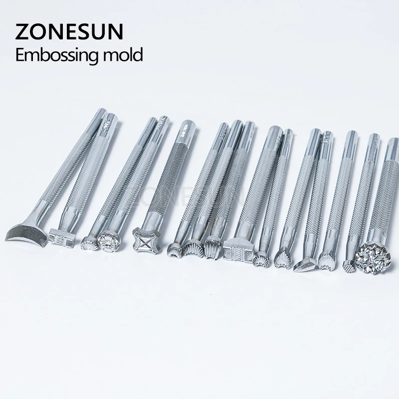 ZONESUN ручной работы, сделай сам, коровья кожа, инструмент для резьбы, печати, кожа, цветочный узор, ремесло, гравировка, тиснение, тиснение, формы, инструменты для рукоделия