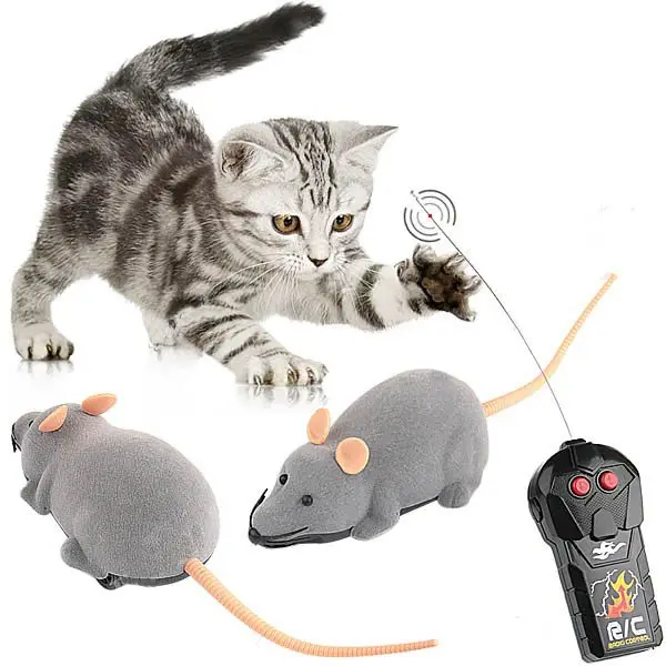 

Scary RC Simulation Plush Mouse Toy with Remote Controller