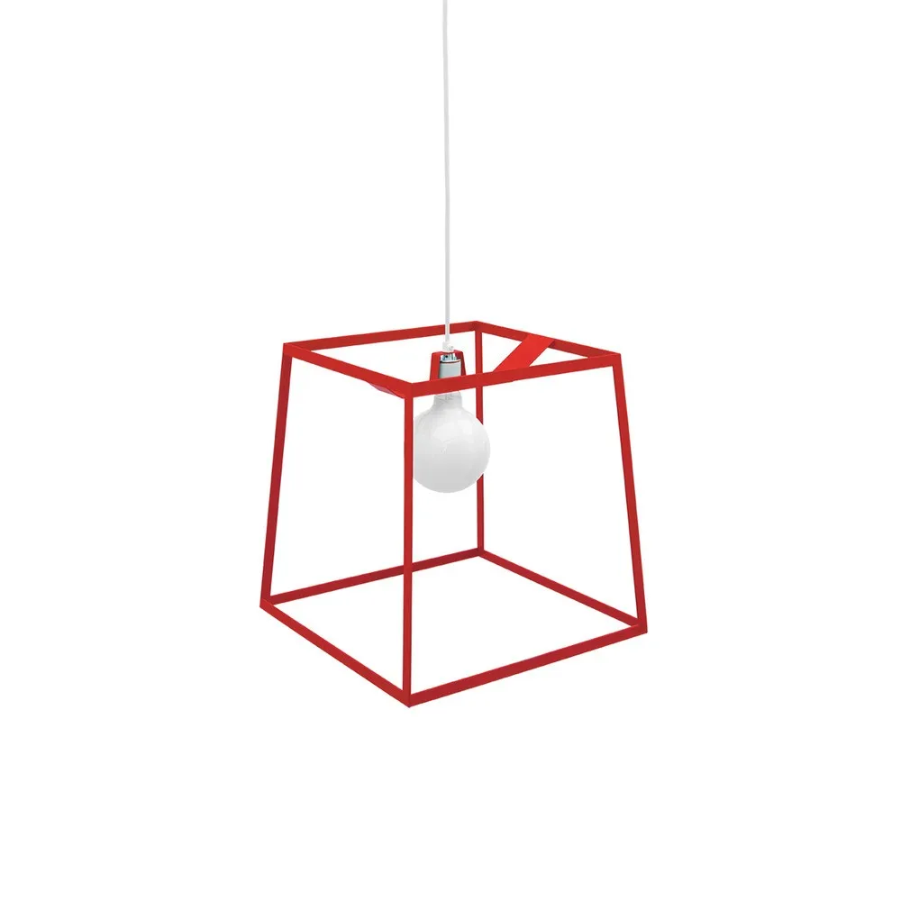Compare S On Metal Frame Light Fixtures Ping Frame Pendant Lights Black Red White Metal Geometric Square Lamp For Bedroom Office Bar Lighting