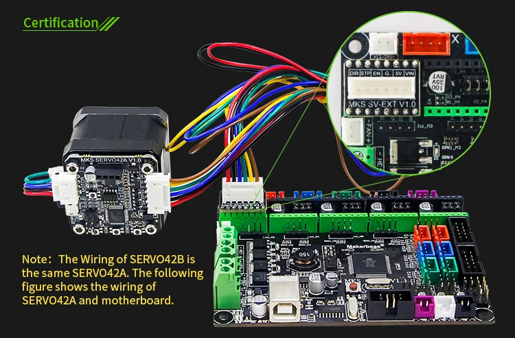 MKS SERVO42A/SERVO42B 3D принтер замкнутый контур шаговый двигатель сервопривод шаговый двигатель SMT32 close-loop контроллер двигателя для Nema 17