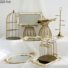 Винтажный стеклянный поднос из смолы, подставка для торта, свадебные украшения торта, Вечерние Декорации для десертов