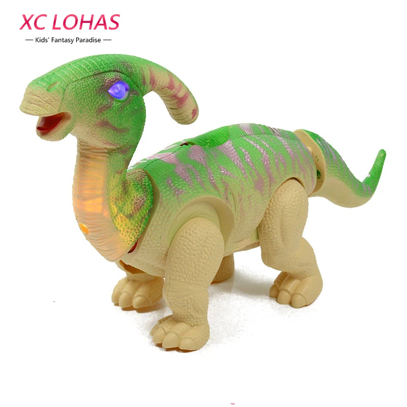 Egg Laying Parasaurolophus Dinosaur font b Toy b font Electronic Large Size Walking Dinosaur With Sound
