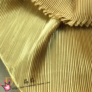 pleated silk chiffon fabric