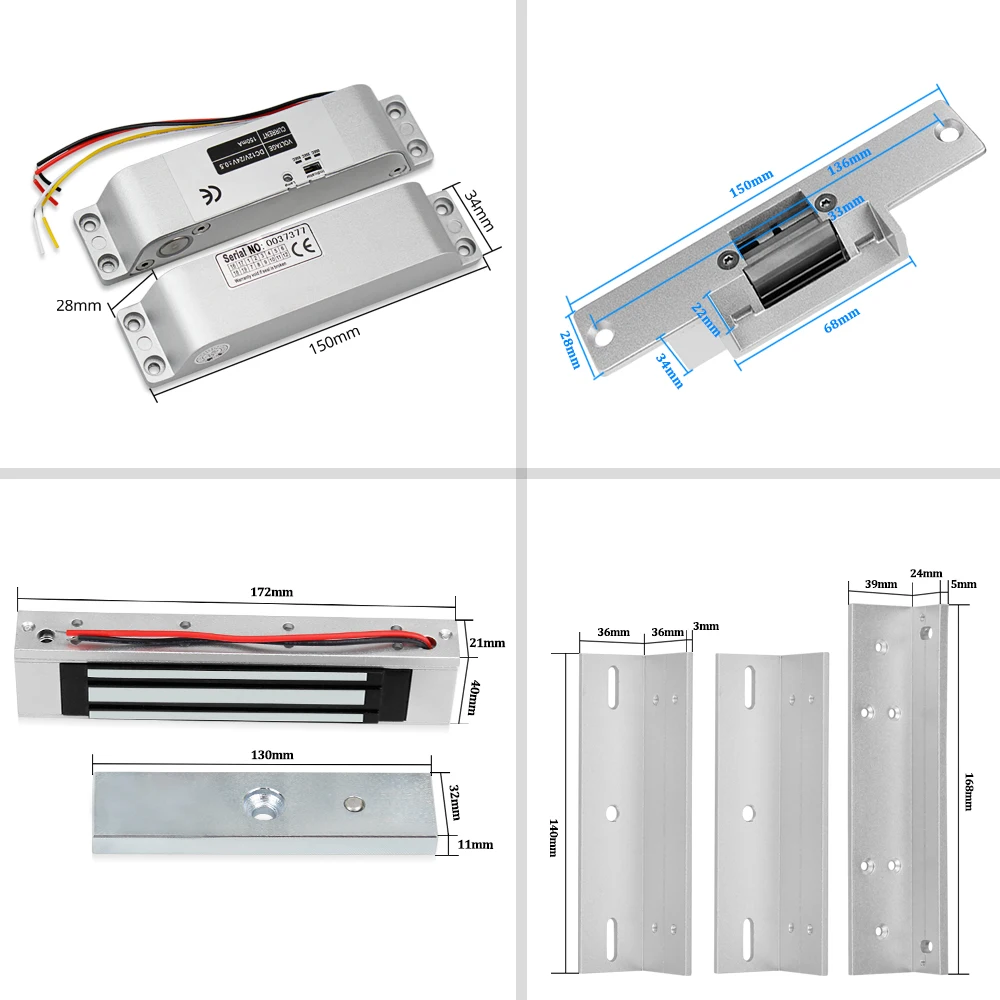 OBO система контроля допуска к двери Kit RFID водонепроницаемая крышка клавиатуры + 180