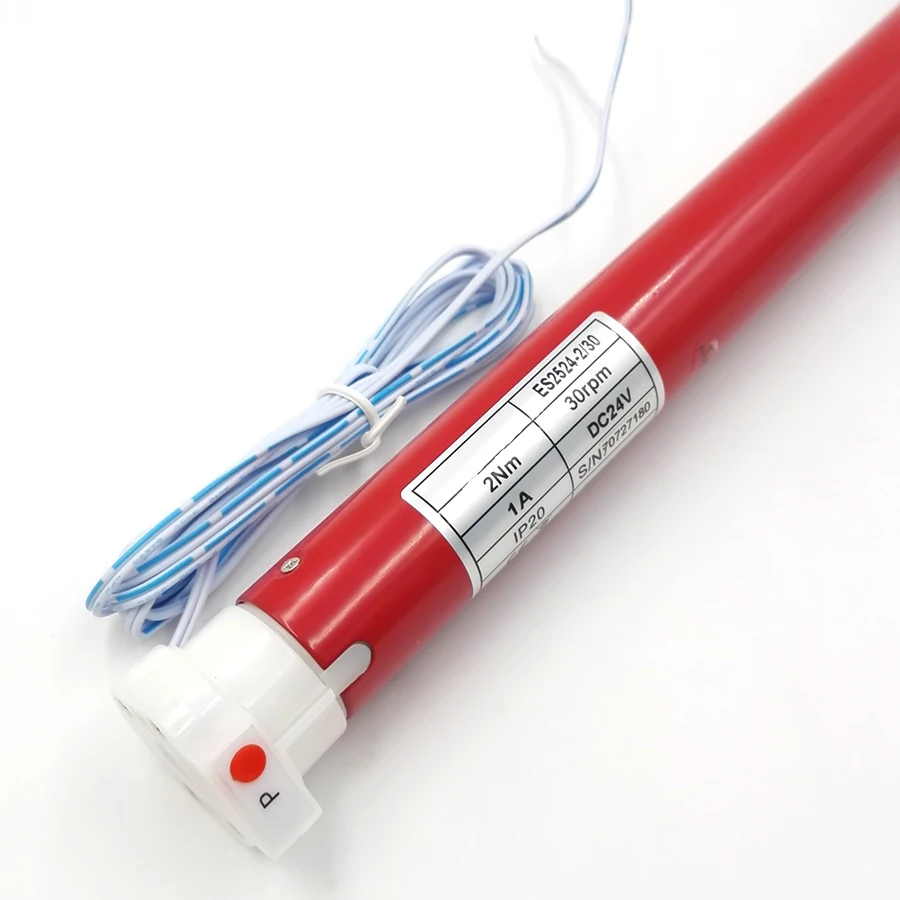 

24V Electric Roller shutters Curtain Motor work with 24v Output Wall Switch Suit for 38mm Tube