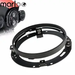 Marloo 1 шт. черный/хром 7 дюймов круглый фар кольцо Монтажный кронштейн кольцо для мотоцикла Wrangler JK