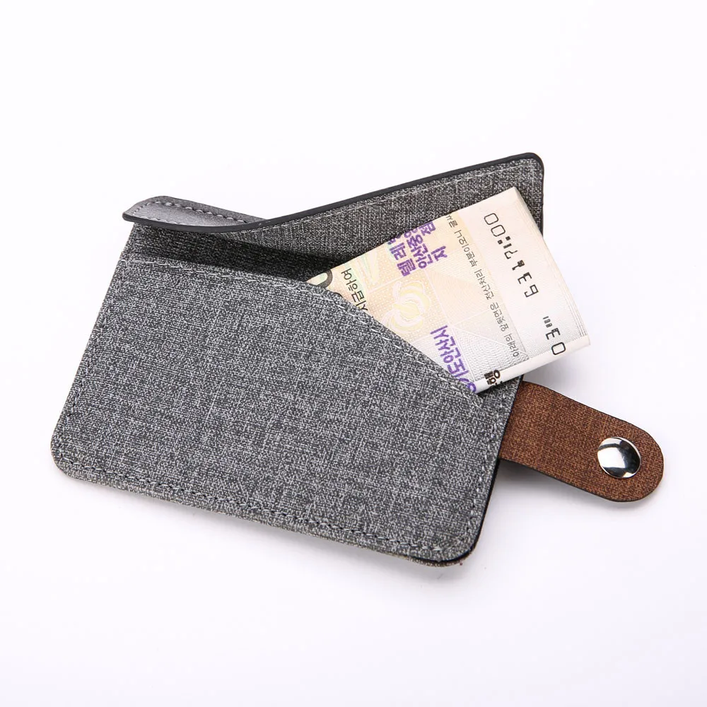 

Credit Card Wallet Money Clip Magnet Men Wallet Pocket Clip Male Purse Leather Portefeuille Homme #h2