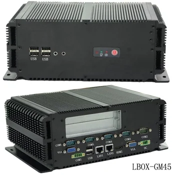 

Fanless Embedded industrial PC mini computer Dual Core CPU With 6com