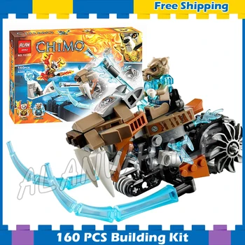 

161pcs Worriz Strainor's Saber Cycle 10350 Model Building Blocks Scout Flyer Frost Blader Kids Gifts sets Compatible With Lago