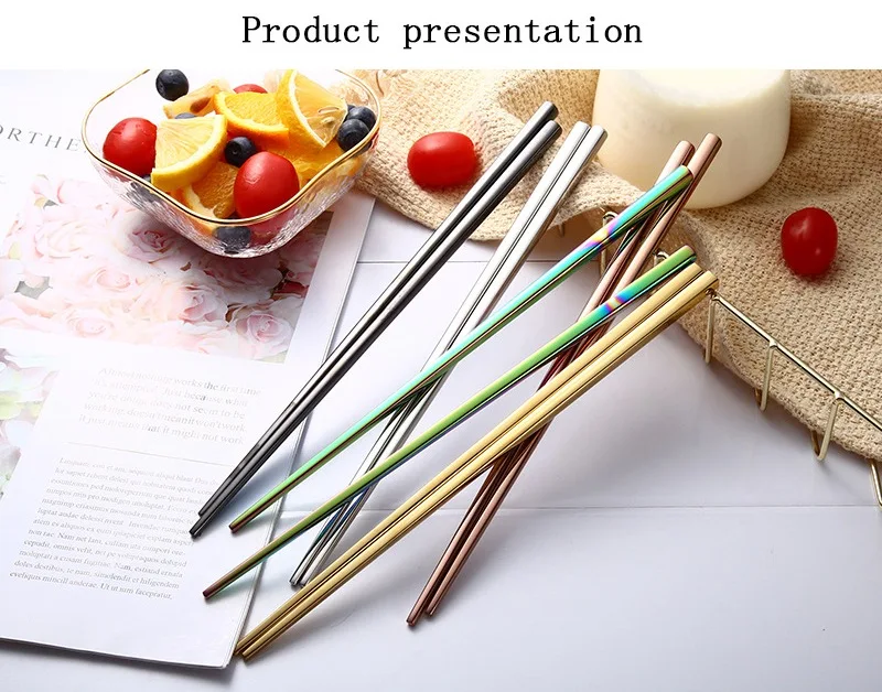 Rose gold chopsticks  (2)
