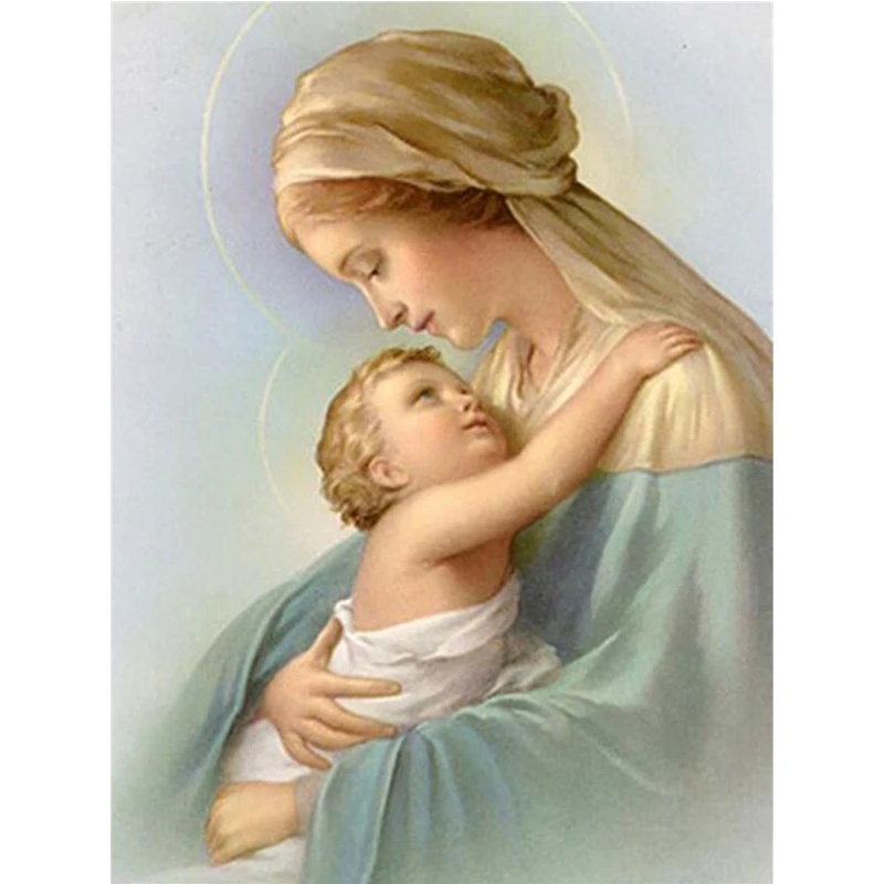 Изображение девы марии с младенцем