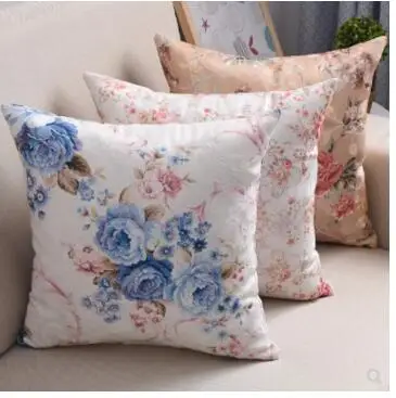 

30x50/40x40/45x45/50x50/60x60/70x70cm pastoral flower cushion cover throw pillowcase decorative sofa floral pillow cover