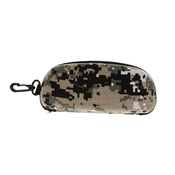 

Shockproof Glasses Accessories Box with Camouflage Pattern Sunglasses Pouch Case Glass Keep Accessories Holder with Lanyard