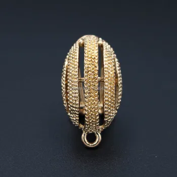 

Metal Clip Earring Post with Loop Hanger 11*21mm Hollow Oval DIY Findings for Pearls Stud Earrings Retro Women Jewelry