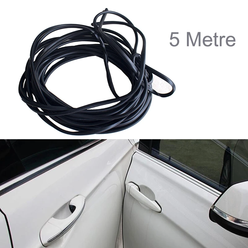 

5M Universal Auto Anti Collision Car Door Edge Guard Scratch Strip Protector Rubber Sealing Trim Molding