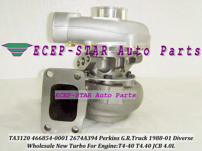 TA3120 466854-0001 466854-5001S 466854 2674A394 Turbo Turbocharger For Perkins G.R. Truck 1988-01 Diverse T4-40 T4.40 JCB 4.0L -  (5)