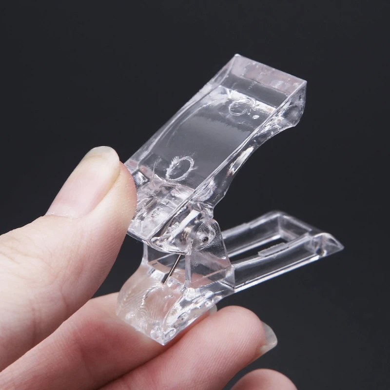 

1 Pc Nail Tips Clip Finger Poly Quick Building Gel Extension Nails Art Tool