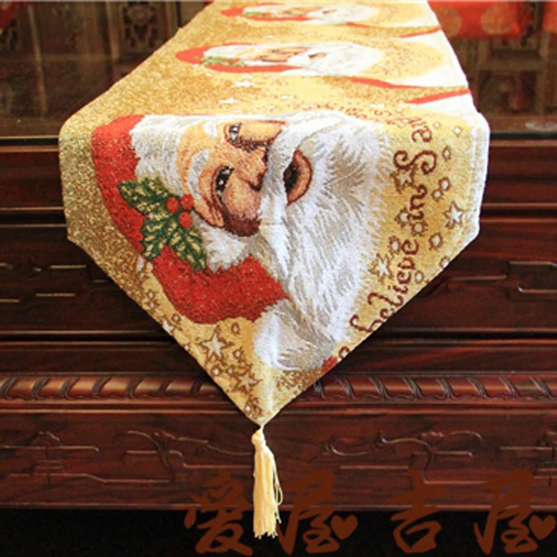 

New arrival fashion European style 33 x 180 cm vintage and elegant Christmas table runner