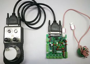 

Freeshipping MACH3 USB 120KHZ output 5 axis interface board Motion control card with CNC electronic hand pulse handwheel