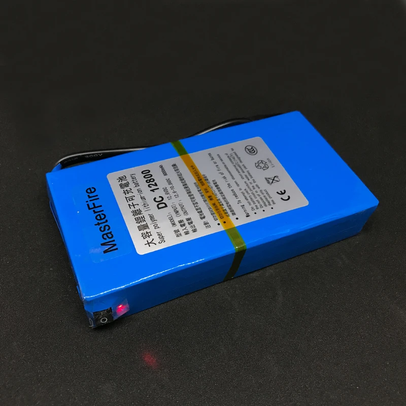 

20SET/LOT MasterFire Super DC 12800 12V 8000MAH Li-ion Rechargeable Battery Backup Lithium Batteries Pack For CCTV Camera