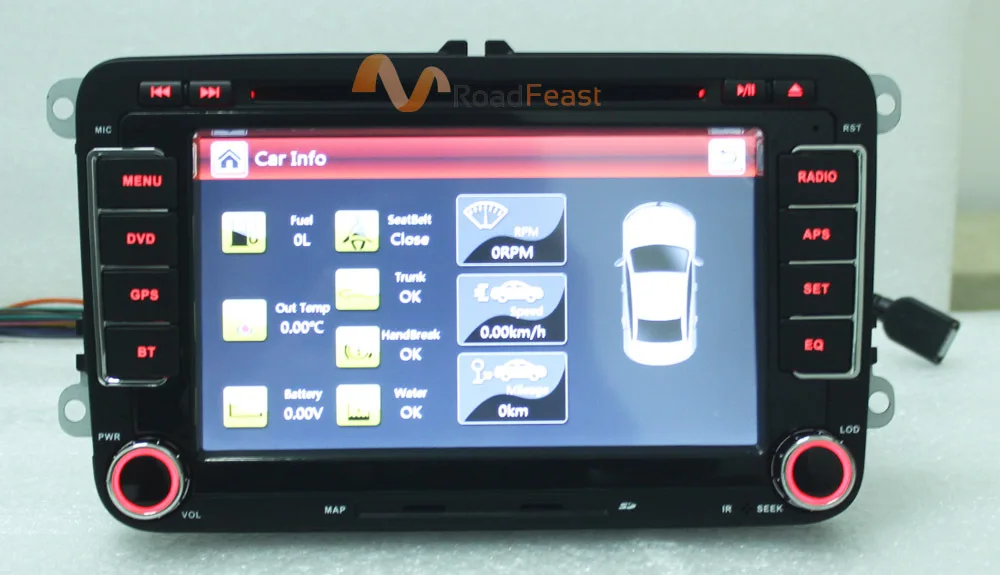 7inchs Car DVD for Volkswagen with Built-in Canbus 5