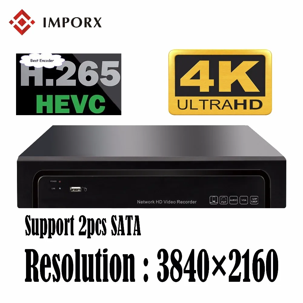 HD H.265 4CH 8CH 16CH 4K NVR CCTV IP Camera Security System Surveillance Video Recorder Support P2P Onvif 2 SATA HDD interfaces HD H.265 4CH 8CH 16CH 4K NVR CCTV IP Camera Security System Surveillance Video Recorder Support P2P Onvif 2 SATA HDD interfaces