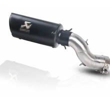 

Akrapovic Motorcycle Exhaust Muffler Modified with Middle Link Pipe Slip on for For Kawasaki Z900 Moto Escape