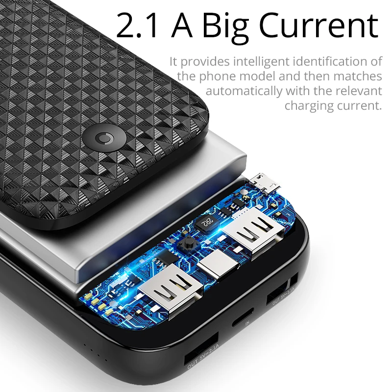 ROCK Power Bank 20000mAh Portable External Battery Charger Dual USB PowerBank for iphone Samsung Xiaomi