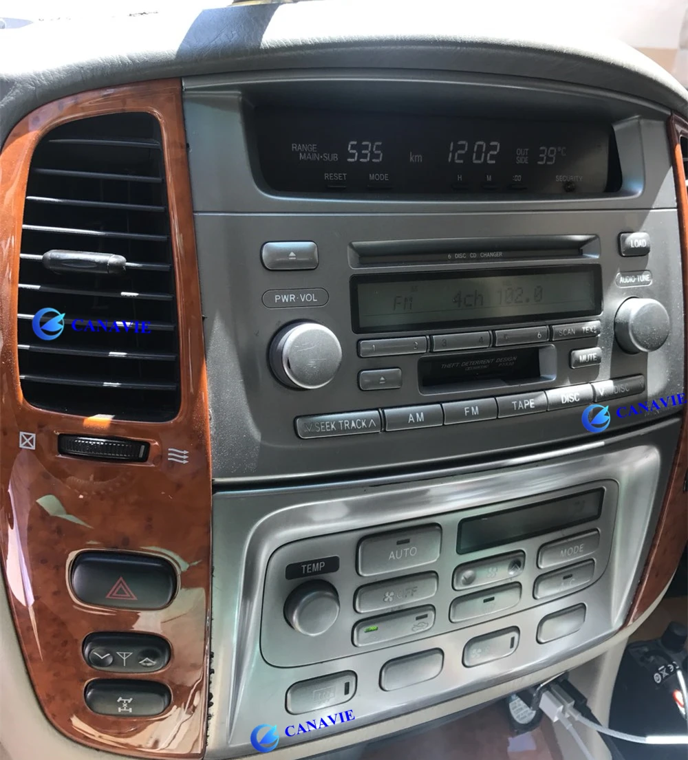 Perfect 7" Android Car Audio Radio DVD GPS Navigation Central Multimedia for LC100 Toyota Land Cruiser 100 2002 2003 2004 2005 2006 2007 1