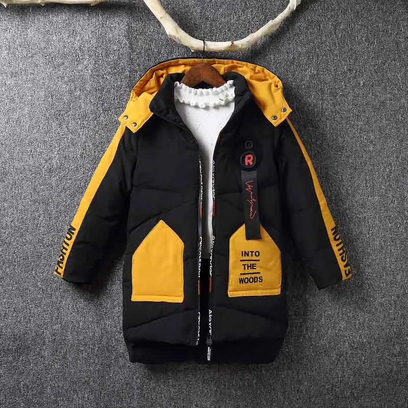 

Children Winter Down Jacket 2018 Boys Duck Down Coat Hooded Outerwear Clothing Kids Warm Parkas Coats For Boys 6-12 Years