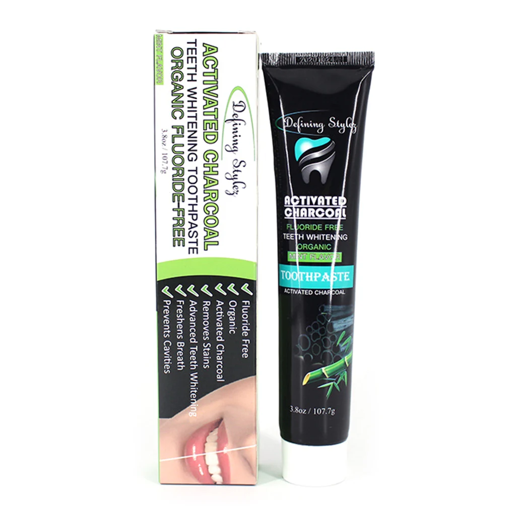 

Bamboo Charcoal Toothpaste Teeth Whitening Stains Remove Ecologic Tooth Paste 107.7g