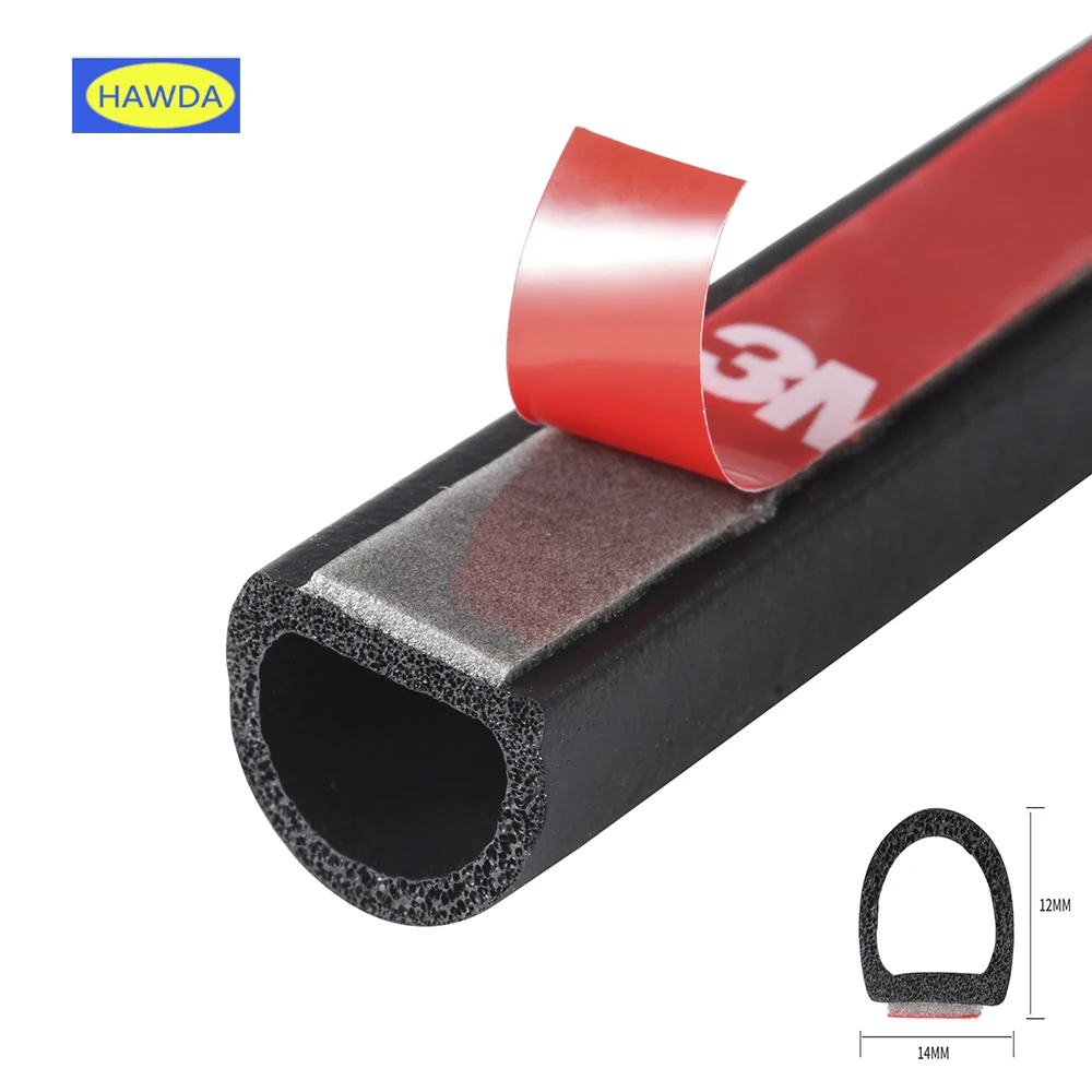 50 meters Big D Type Waterproof Big D Car Door Seal Strip Weatherstrip