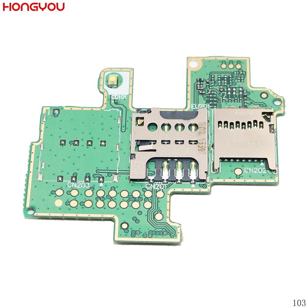 

SD / TF Card Reader For Sony Xperia M C1904 C1905 SIM Card Reader Holder Tray Slot Socket PCB Board Flex Cable