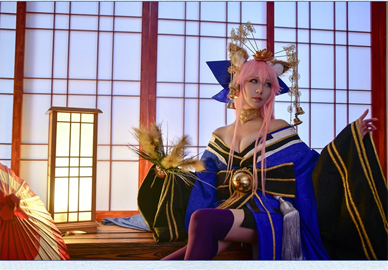 FGO Tamamo сценический Косплей Fate/Grand Order Tamamo no Mae женский костюм для косплея платье кимоно Tamamo костюмы на Хэллоуин